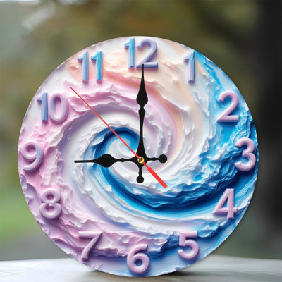 Swirl Art Clock