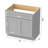 33'' Single Bathroom Vanity Base Only-92689558