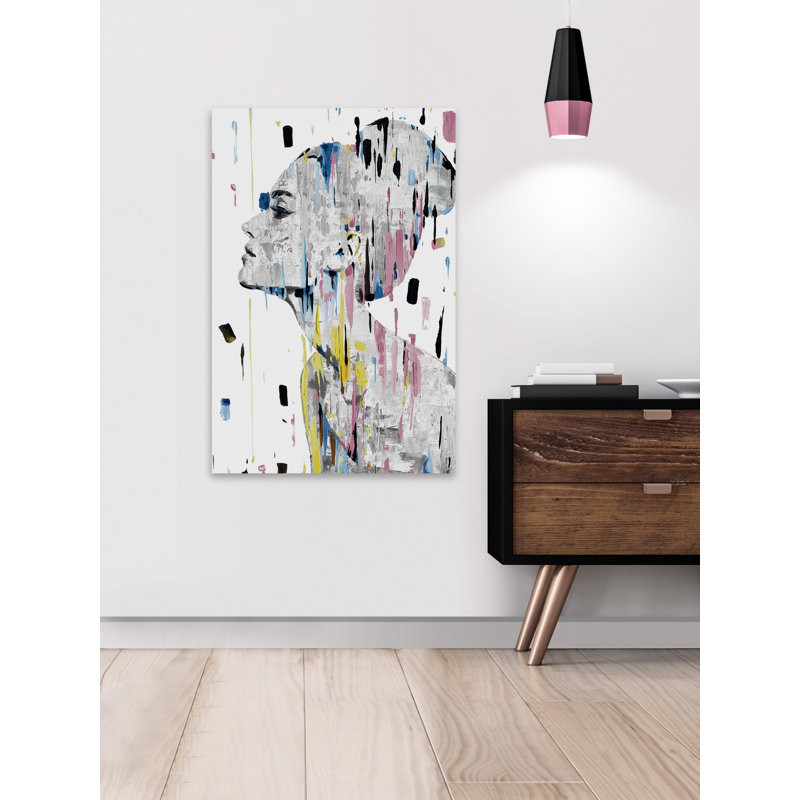 Side View Portrait by Parvez Taj - Wrapped Canvas Painting, 152 cm H x 101 cm W