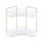 Sorbus 2-Tier Corner Bathroom Countertop Organizer, Clear Cosmetic & Beauty Storage Shelf for Skincare, Makeup, Toiletries & Bath Essentials-138740864