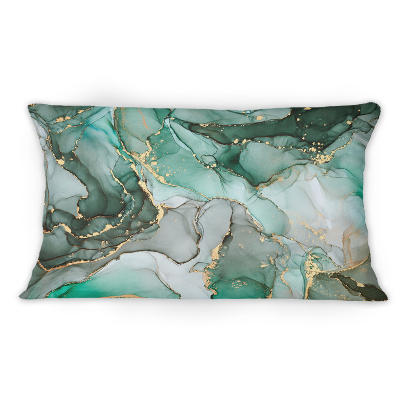 Coussin 12 "x 20" Green Luxury
