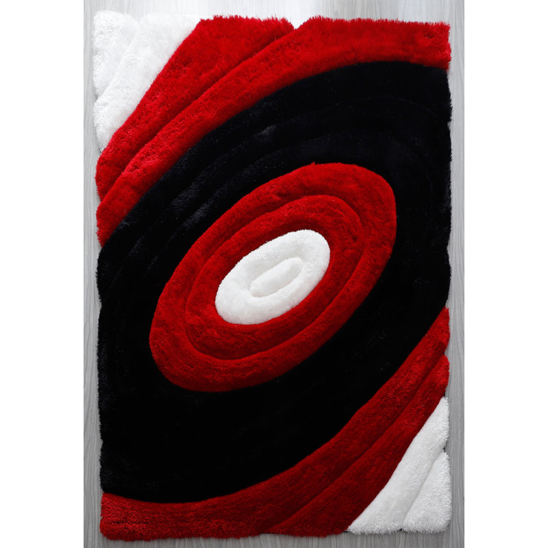 Tapis rouge / noir Thionville, Rectangle 8 pi x 10 pi