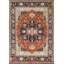 Tapis orange en laine orange Oushak 8 x 10