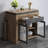 Modern Extendable Dining Table Rectangle Sideboard with Storage-1026184653