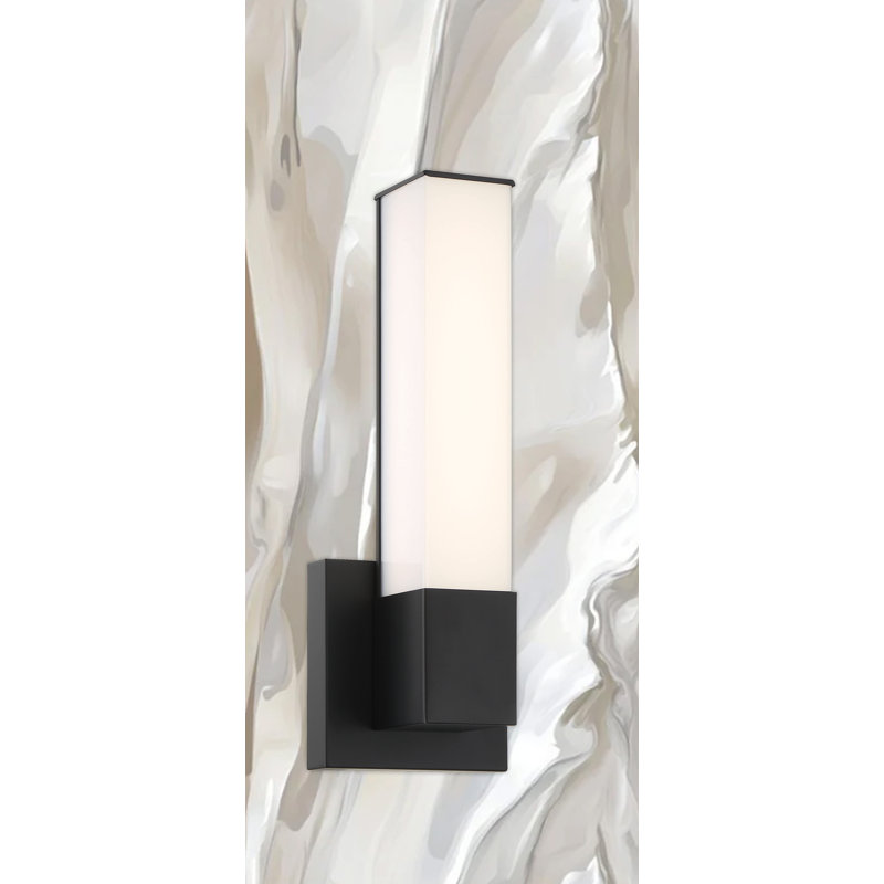 Camodeca Steel LED Armed Sconce, Coal