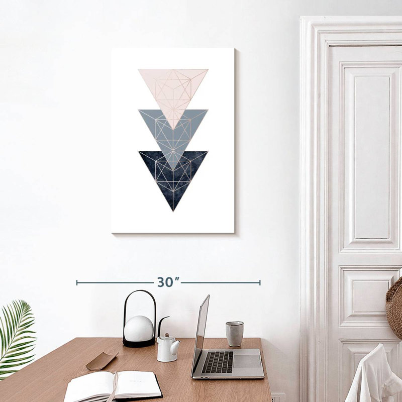 Avery Pink Navy III, 30" H x 20" W