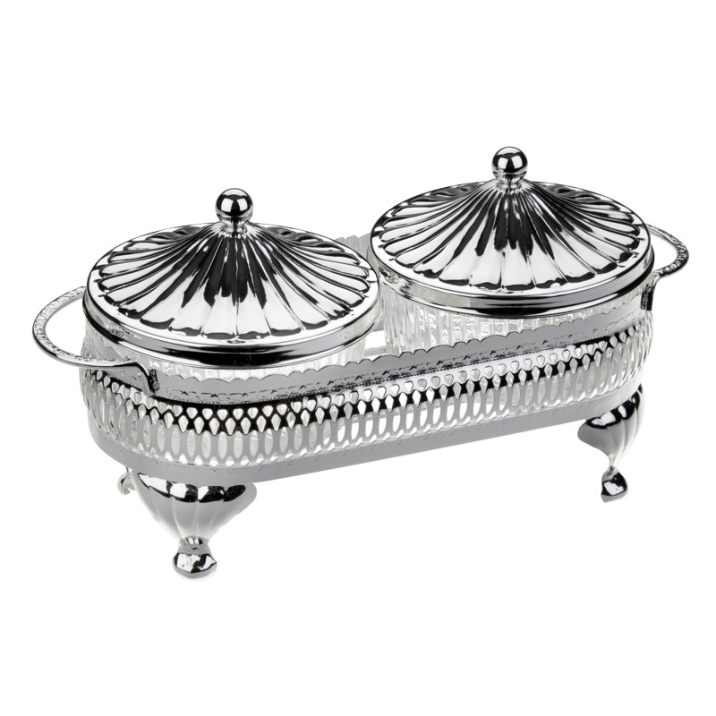 Queen Anne Silver Plated Oval Chafing Dish