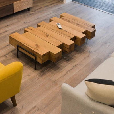 Living room creative retro solid wood coffee table
