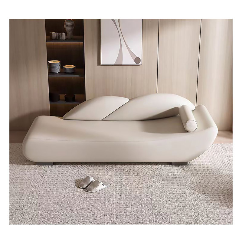 Canapé inclinable avec repose-pieds de style moderne de style médiéval
