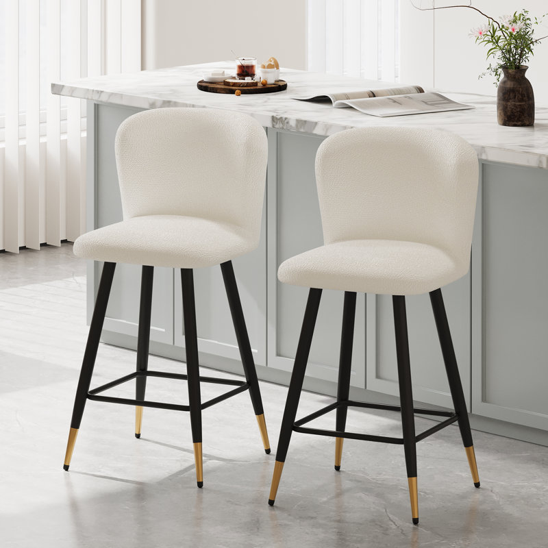 Arjun Upholstered Counter Stools & Barstools, Counter Stool (25.79" Seat Height)