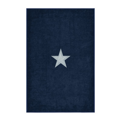 Soft Plush Esser July 4Th Modern & Contemporary Abstract Area Rug in Gray – Navy Binding