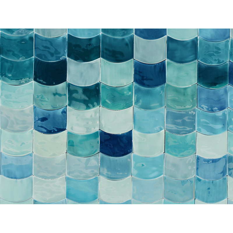 Hassiel Geometric Shower Curtain, 93"H x 70"W
