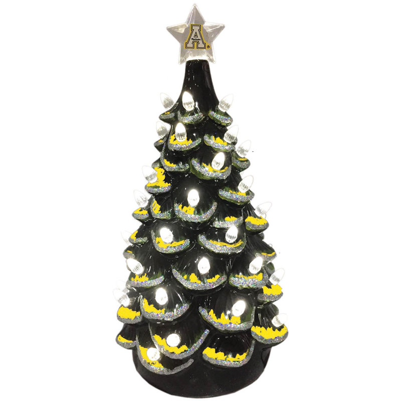 Arbre en céramique NCAA College Spirit, Mountaineers d'Appalachian State