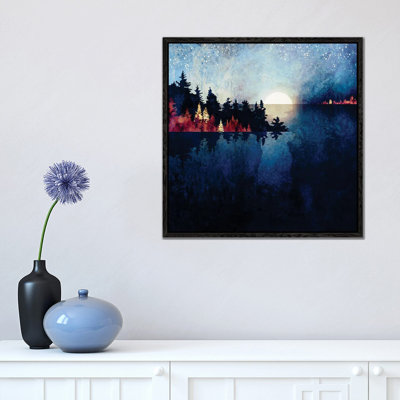 Autumn Moon Reflection - Print on Canvas