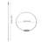 16Pcs Bag Tag Loops Wire Keychain Cable Cable Key Ring Luggage Tag Loops Keychain Loop
