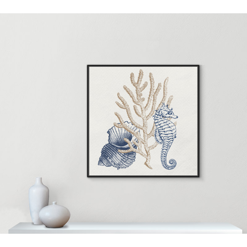 «Into the Sea II» par Kimberly Allen, Noir, H 41,5 po x l 41,5 po