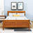 Wood Platform Bed with Headboard and Footboard-217438866-217438864