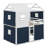 Bunk Wood House Bed With Tent-1843614669-1843614666