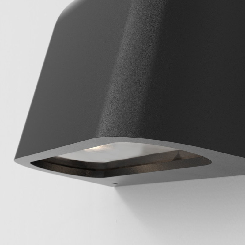 Mast Twin 2 - Light Outdoor Flush Mount, Textured Black