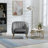 Accent Armchair with Ottoman-1712181959