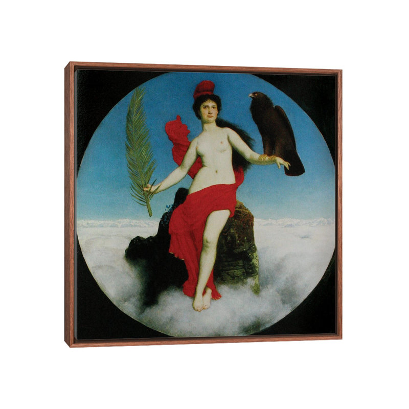 The Freedom 1891, Brown, 26" H x 26" W, Floater Framed Print Canvas without Mat