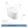 5-Series Electronic Toilet with Elongated Seat and Remote