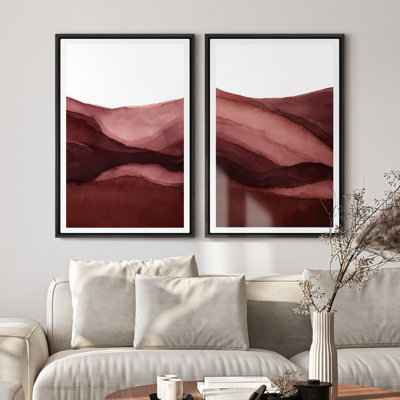 Framed Canvas Wall Art, Vintage Abstract Wall Canvas Prints