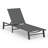 Outdoor Patio Aluminum Chaise Lounge With Adjustable Reclining Back-1477422453