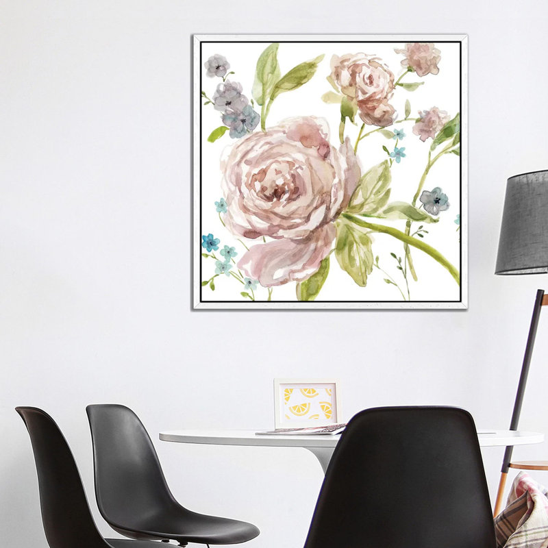 Summer Whisper I by Carol Robinson - Painting on Canvas, 93.98 cm H x 93.98 cm W, White Framed