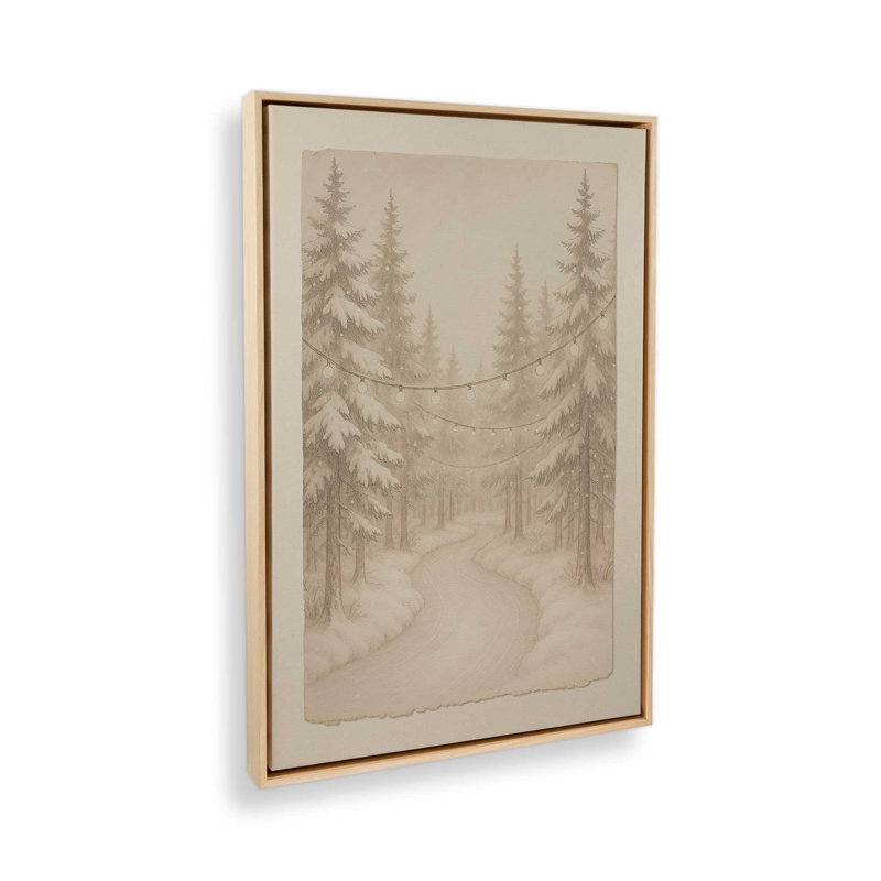 Impression sur toile Twilight Pathway, H 18,75 po x l 12,75 po, Érable américain