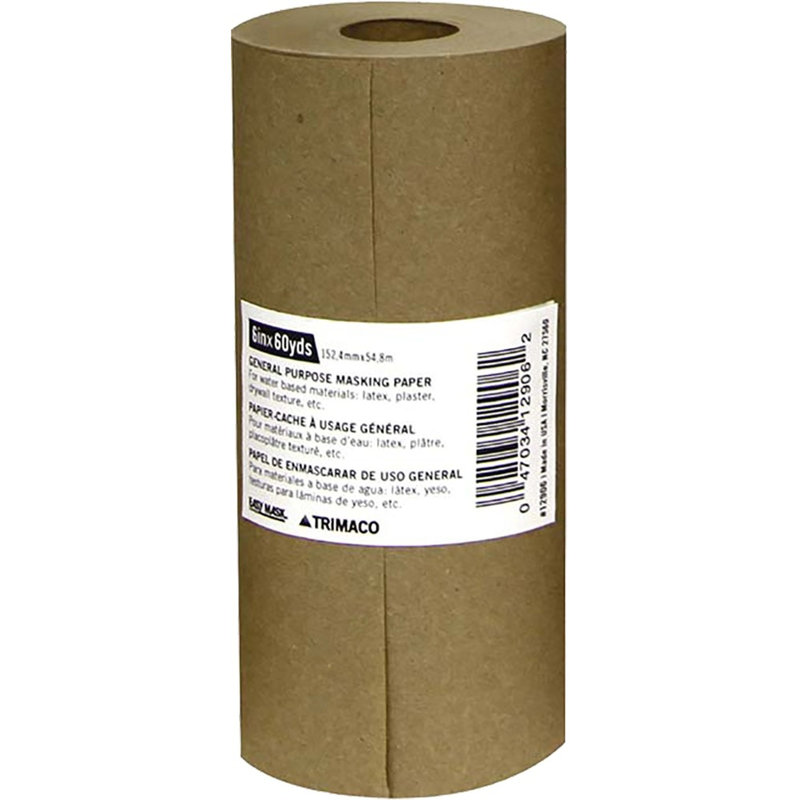 Trimaco 12906 B6 6" X 60Yd General Purpose Masking Paper-1PK