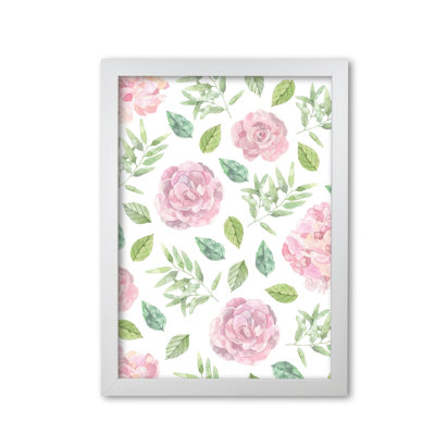 Pink Floral Repeat Pattern - Print
