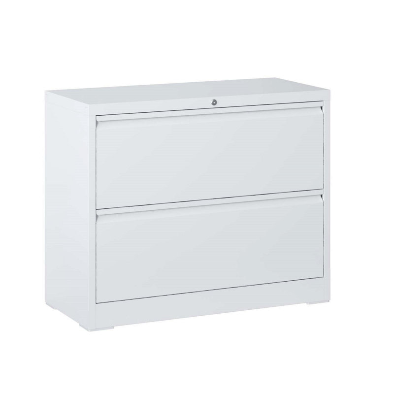 Office Storage Cabinet, Metal File Cabinet With Two Drawers, Filing Cabinet With Lock, Lockable File Cabinet For Home Office, Lateral Filing Cabinet For Storage
