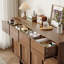 Buffet de 55,1 po de largeur avec 4 armoires, armoire buffet à 4 tiroirs, grand espace de rangement (ensemble de 2)-747315422