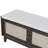 Boho Rattan Entryway Bench With Storage, Cushioned Shoe Bench With Double Doors, Wooden Shoe Organizer Bench For Entryway And Hallway (Espresso+Beige )-514275018