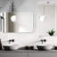Miroir de salle de bain - brouillard, imperméable. Avec coins arrondis R50. 5 mm argent pour disque dur à l'épreuve du verre. Options de montage horizontal / vertical. 29,59 po de largeur. 40,53 po de profondeur 0,59 po de haut. Mur de 21,49 lb