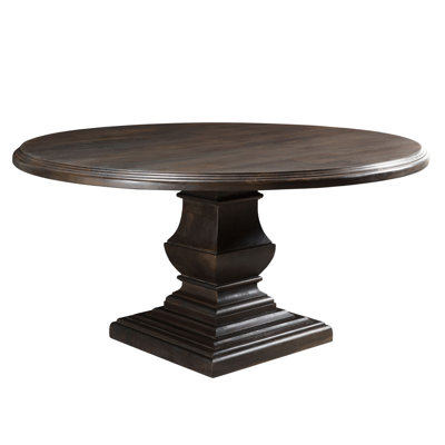 Nimes Round Solid Wood Pedestal Dining Table