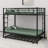 Triple Bunk Bed With Trundle,Two Side Ladder And Guardrails-7322158