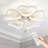 21.65'' Creative Heart-Shaped Ceiling Light With Fan