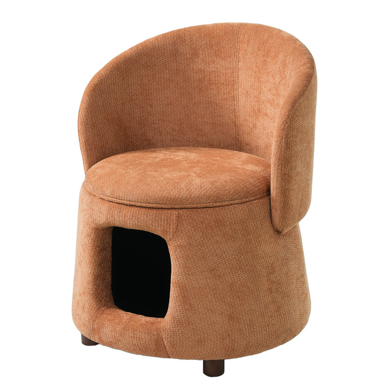 Upholstered Fabric Accent Chair