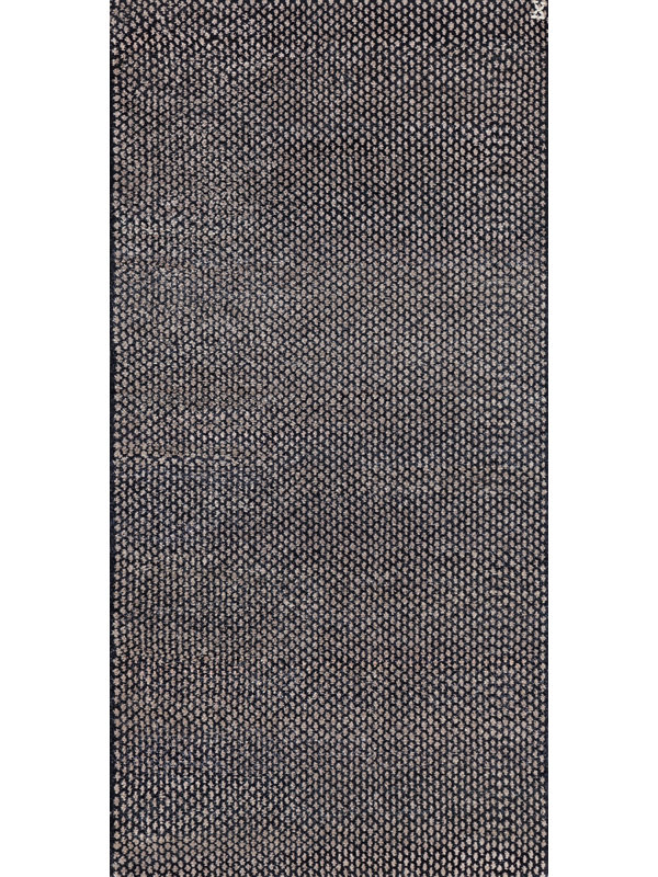 Festoon Handmade Silk and Wool Polka Dot Area Rug, Rectangle 6' x 9'