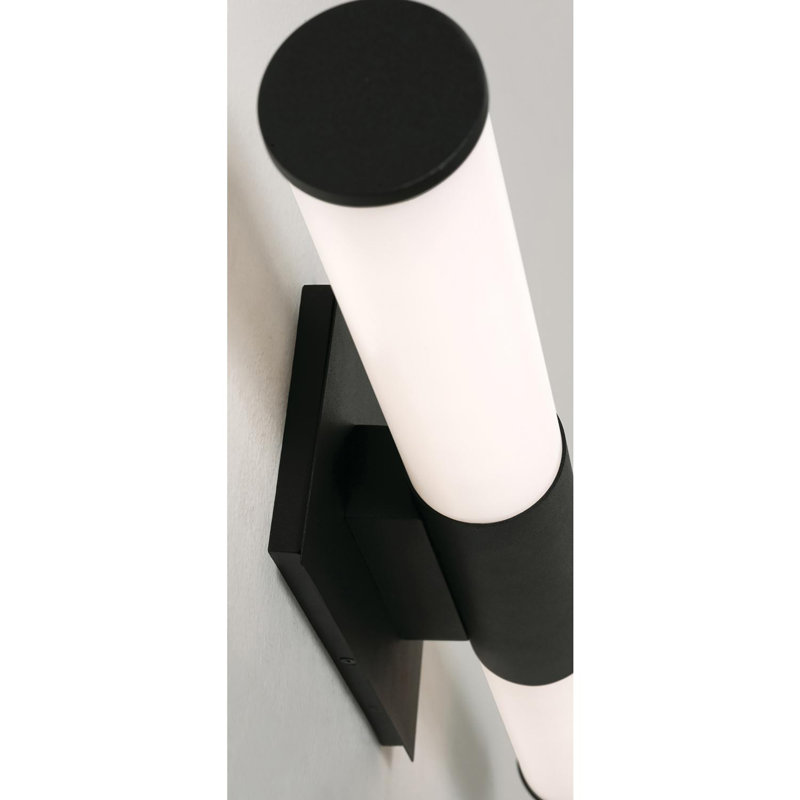 Meuble-lavabo à DEL 36 po Parkerson - Laiton satiné, Noir