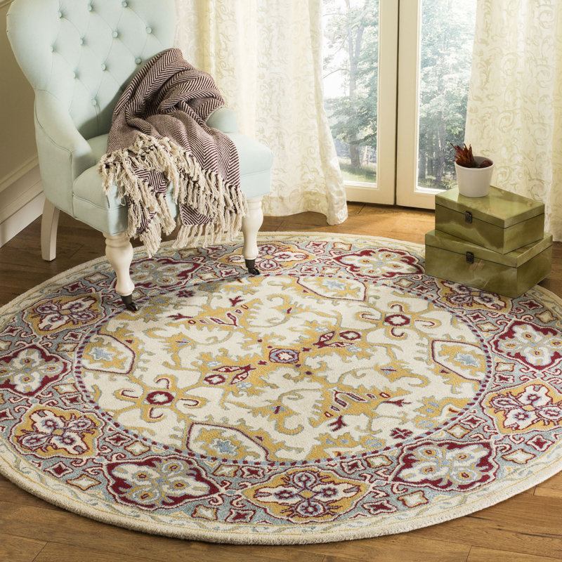 Wahcheechee Hand Tufted Wool Oriental Rug, Round 6'