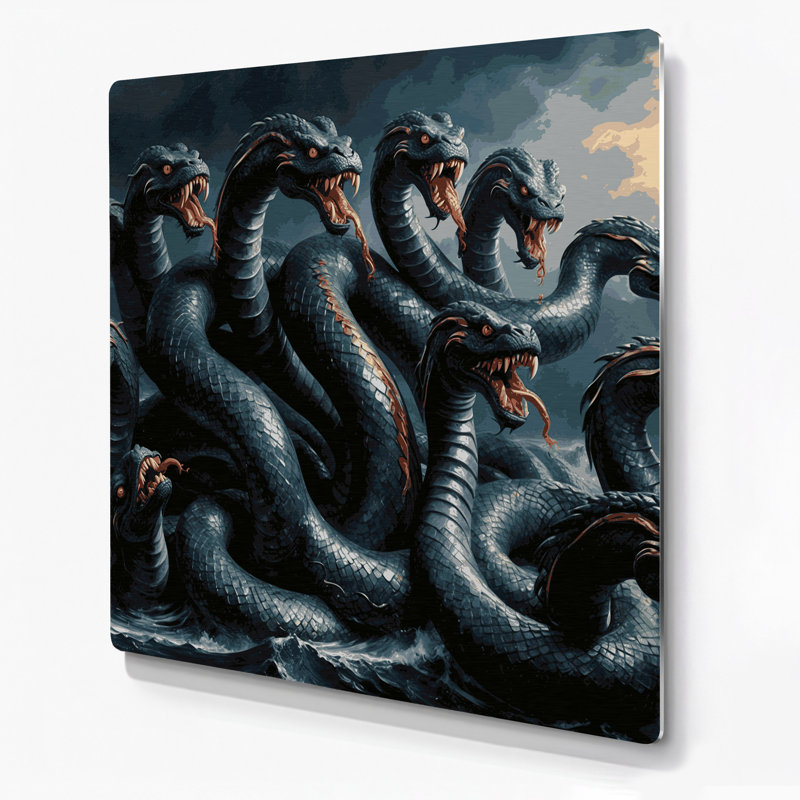 Art mural en métal Sci Fi Hydra