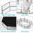 3-piece Silver Mirror Vanity Tray Set