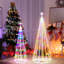Arbre de Noël à DEL en forme de cône avec étoile-1999281730