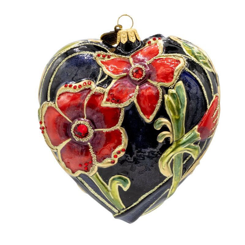 Ornement floral foncé