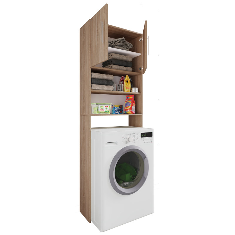 Prochora Stainless Steel Bathroom Cabinet, Honey oak