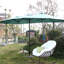 Parasol extérieur 14,8 pi. Grand rectangulaire avec 100%. Système de fermeture utilisateur. Convient pour un grand parasol de jardin, de bord de piscine ou de cour. Manivelle avec ombrage dans la cour, la piscine et le jardin