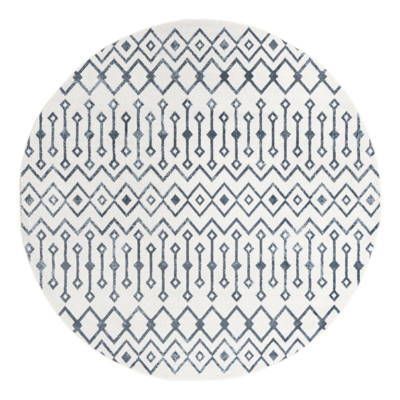 Alisah Geometric Indoor Rug, Round 3'